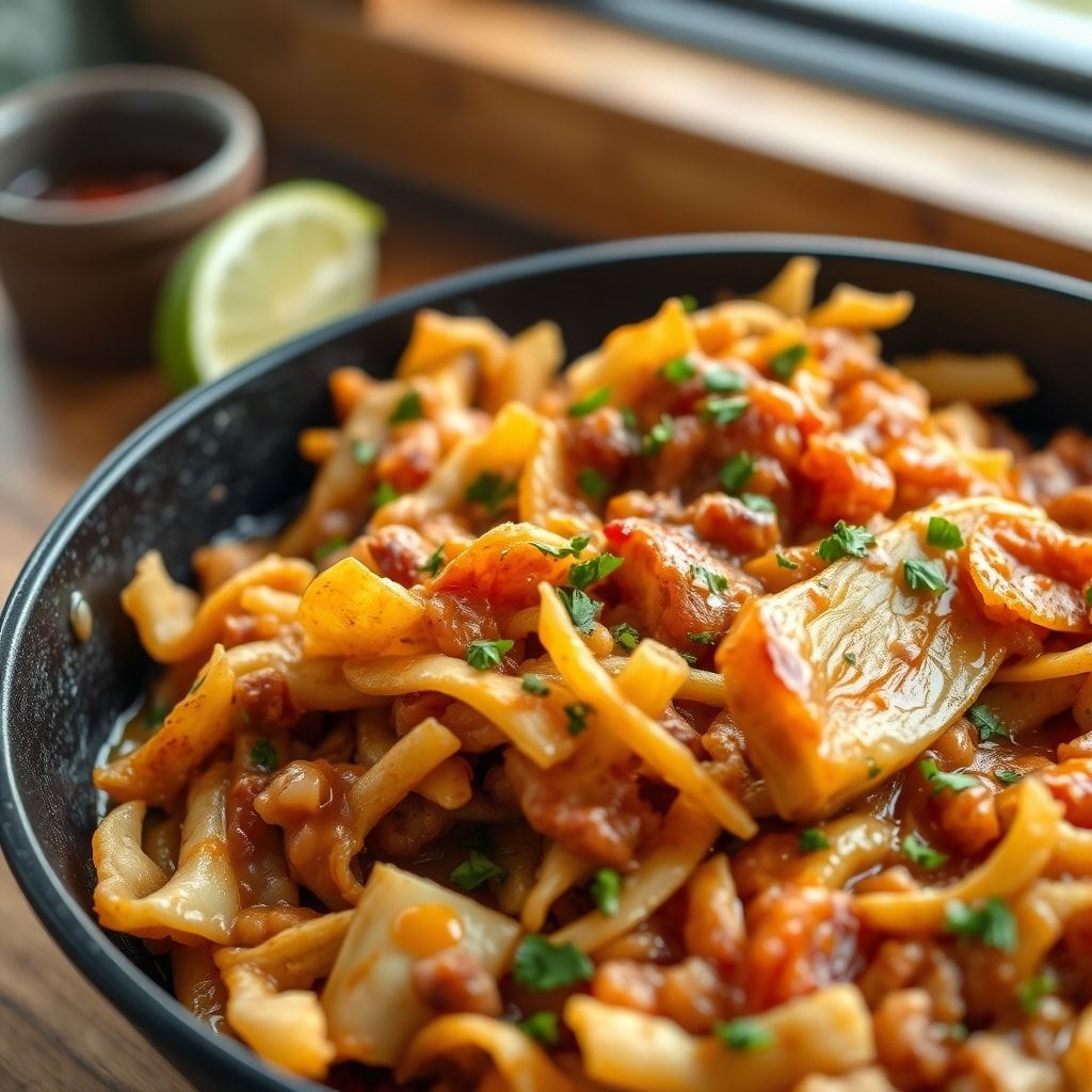 Easy Frito Cowboy Cabbage Skillet Dinner Recipe – 30-Minute Family Favorite finished