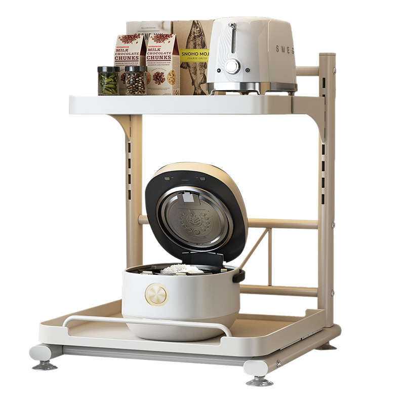 Kitchen shelf for microwave and kitchen appliances, multi-tiered