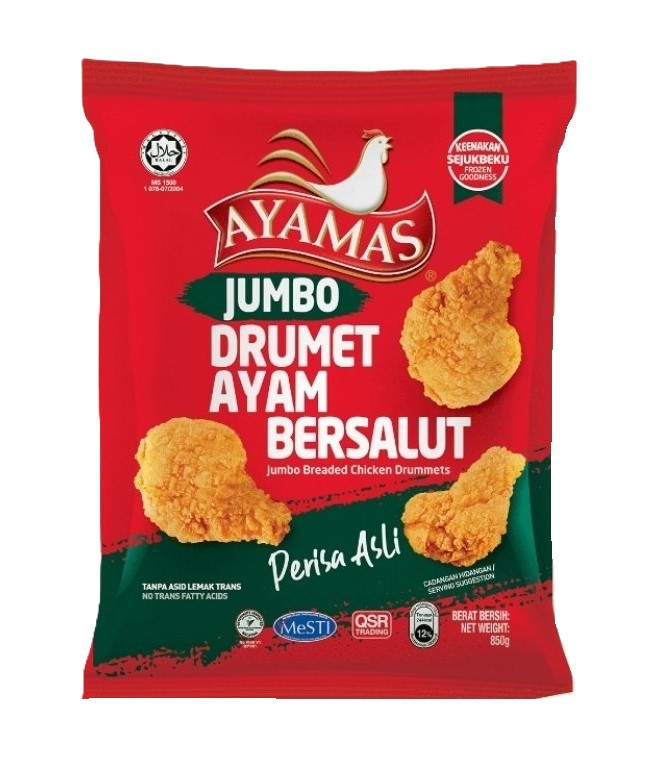 Ayamas Jumbo Breaded Chicken Drummet 850G