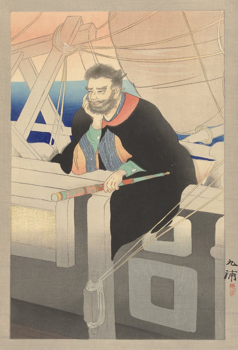 Kapitein op schip 1920