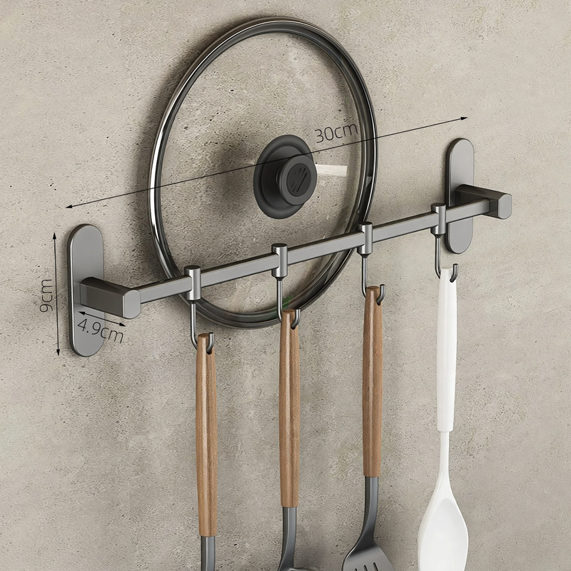 Stainless Steel Hook Strip for Kitchen Tools