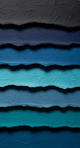 Textured Blue Gradient Torn Paper Layers