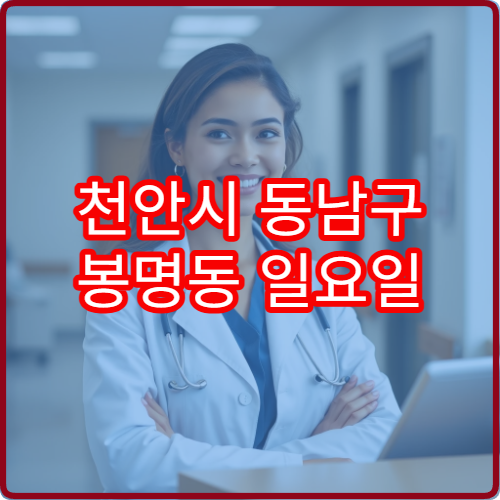 천안시 동남구 봉명동 일요일 비뇨의학과 진료 병원 전립선 상담