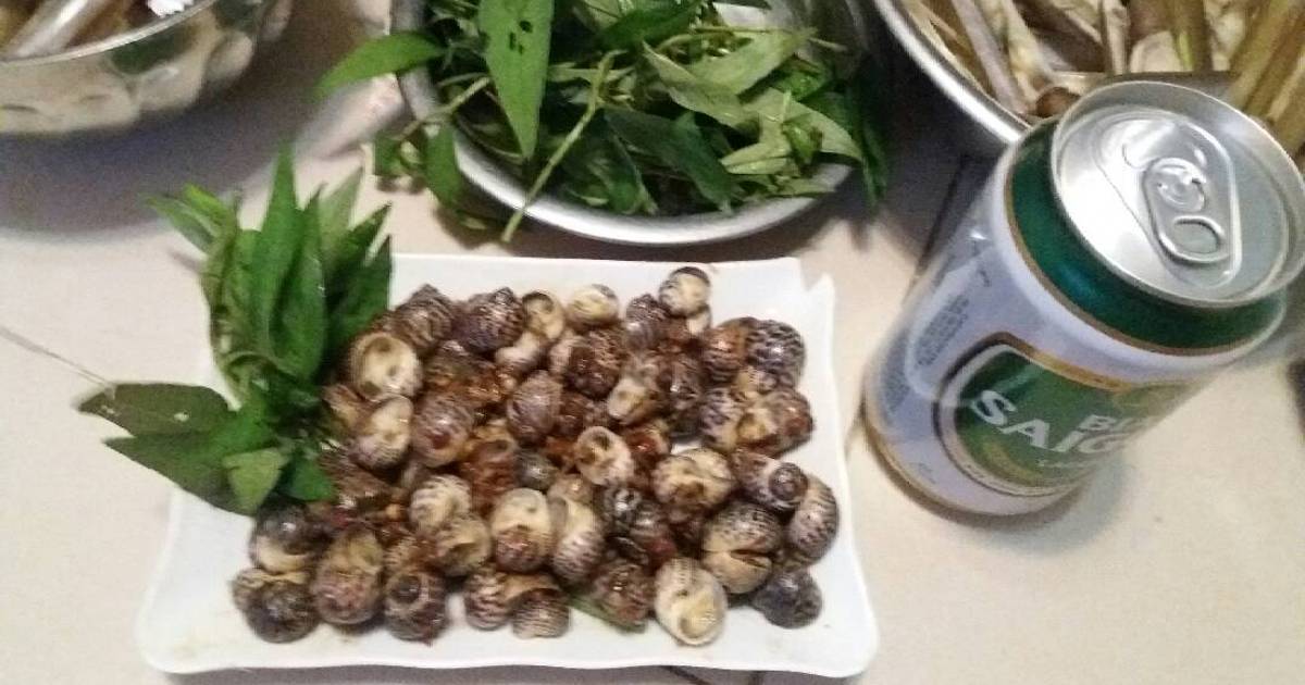 Ốc bông rang muối