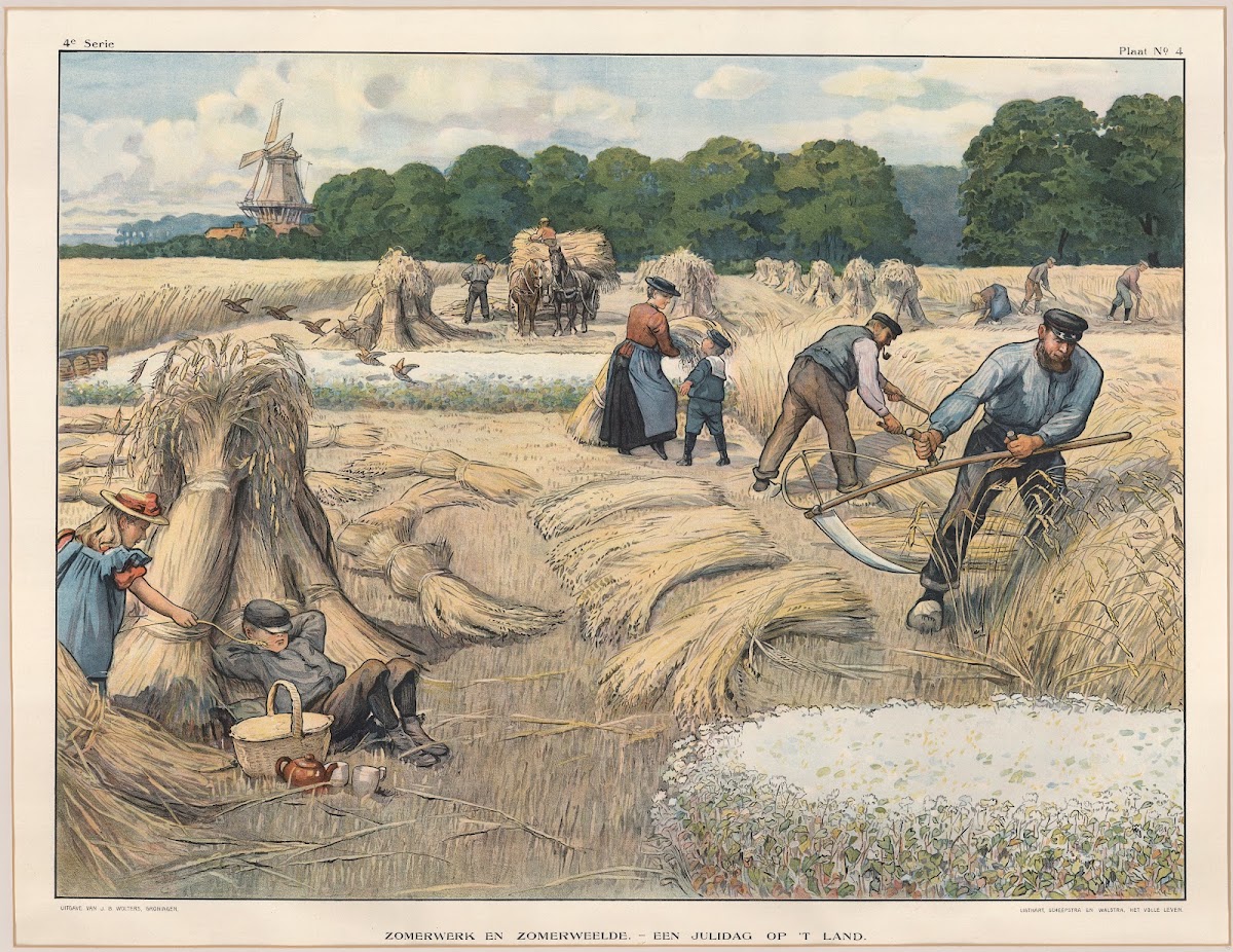 Zomerwerk en zomerweelde  Een juligdag opt land 1910