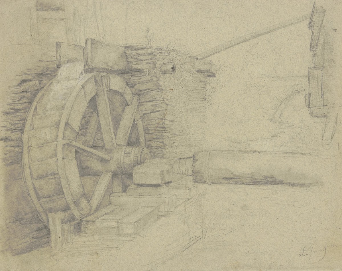 Water mill wheel 1846