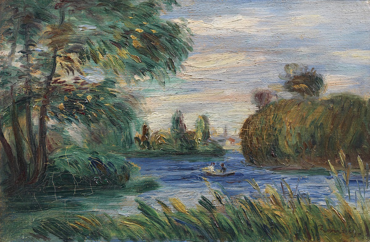 River Landscape c1890