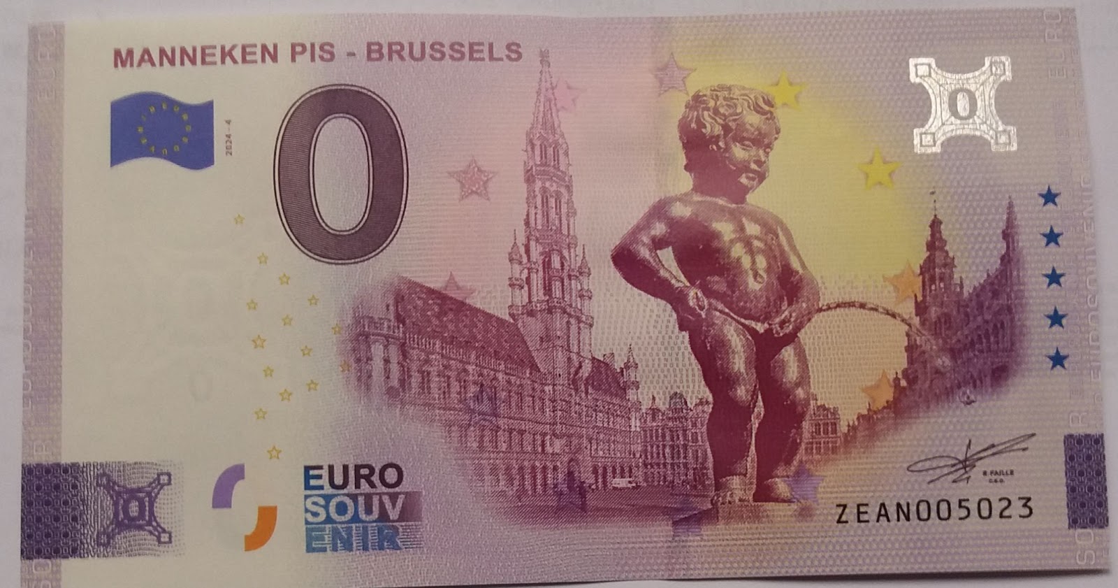 Billet 0€ MANNEKEN PIS - BRUSSELS