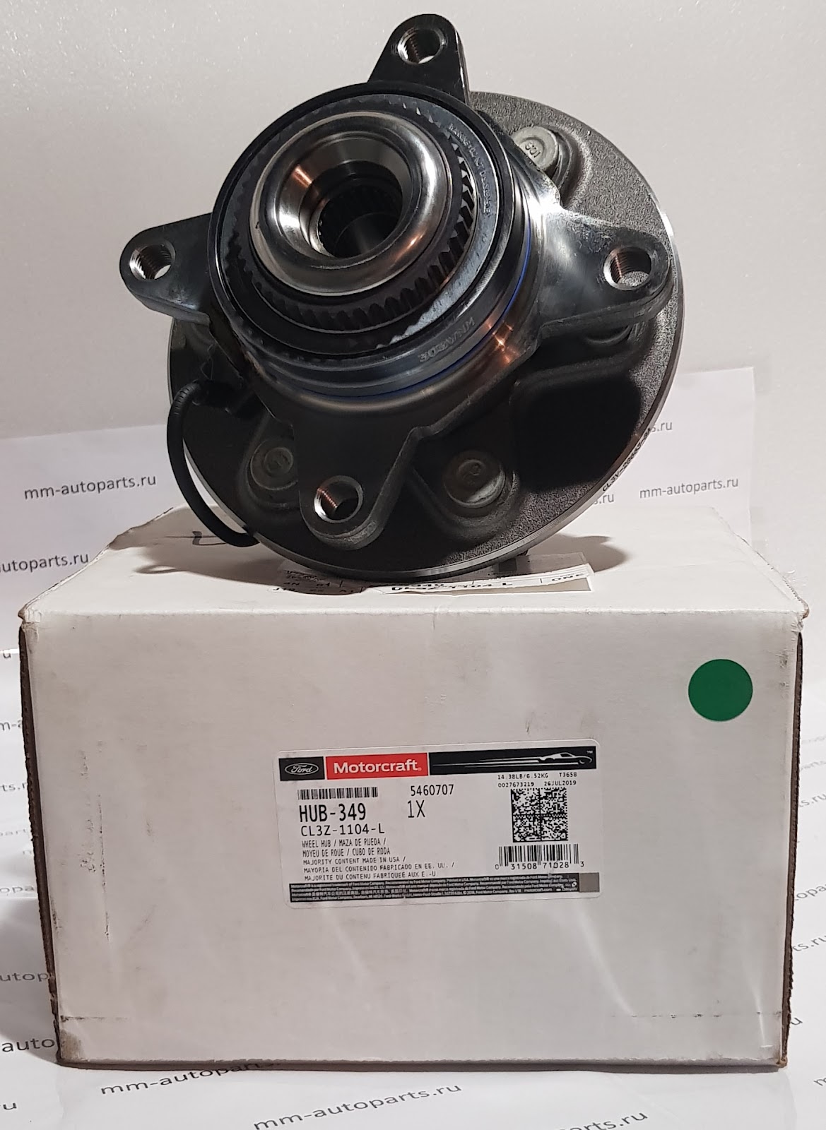 Ступица переднего колеса в сборе с подшипником Ford  #CL3Z1104L (HUB349 для 09-14 Ford Raptor