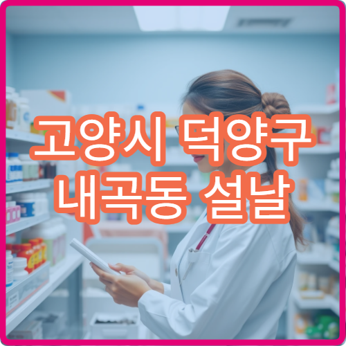 고양시 덕양구 내곡동 설날 명절 연휴 문 여는 약국 당번 정리