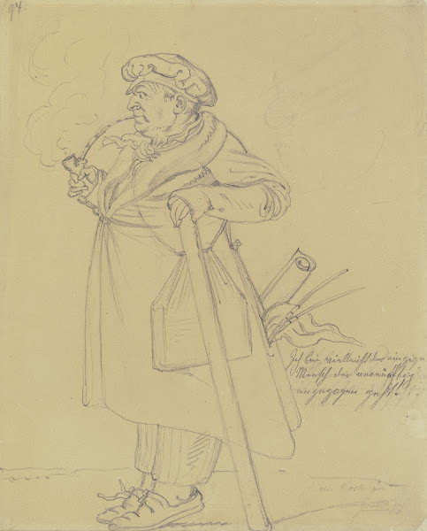 Karikatur des Malers Joseph Anton Koch