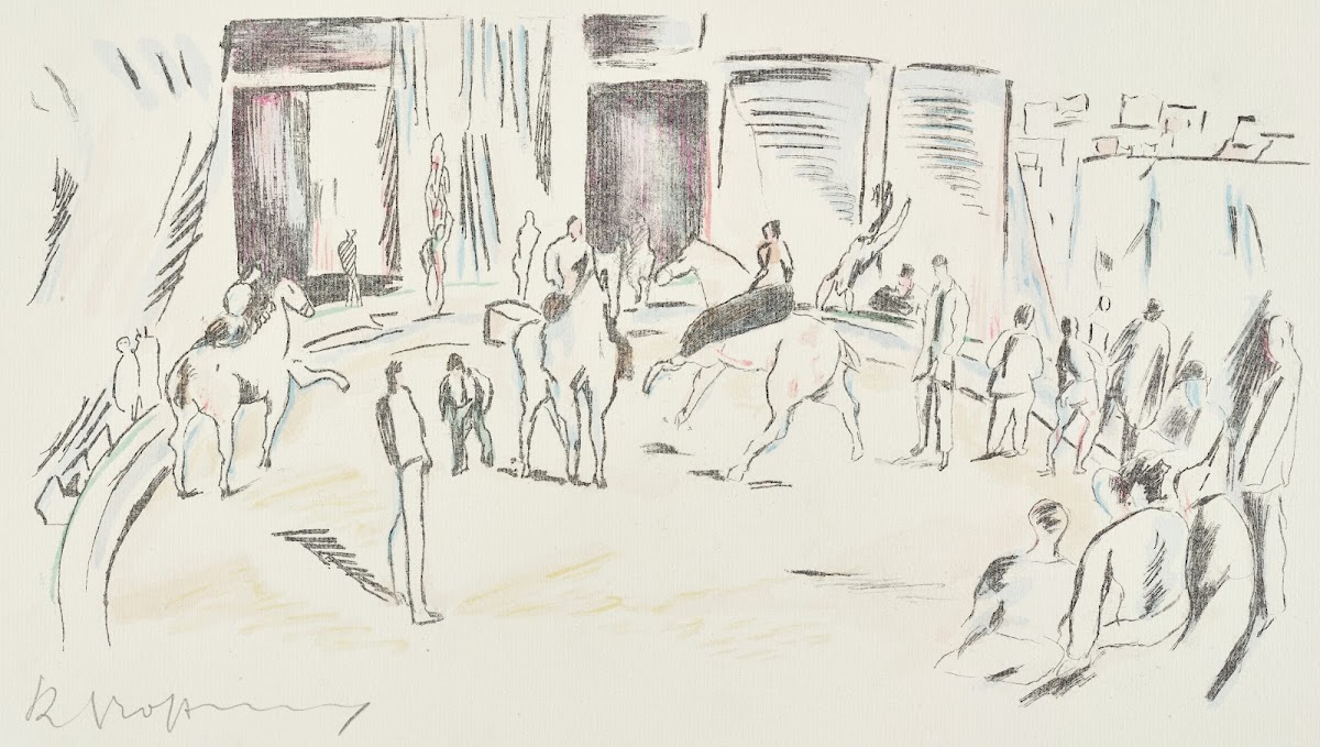 Pferdenummer in der Zirkusmanege 1910 1914