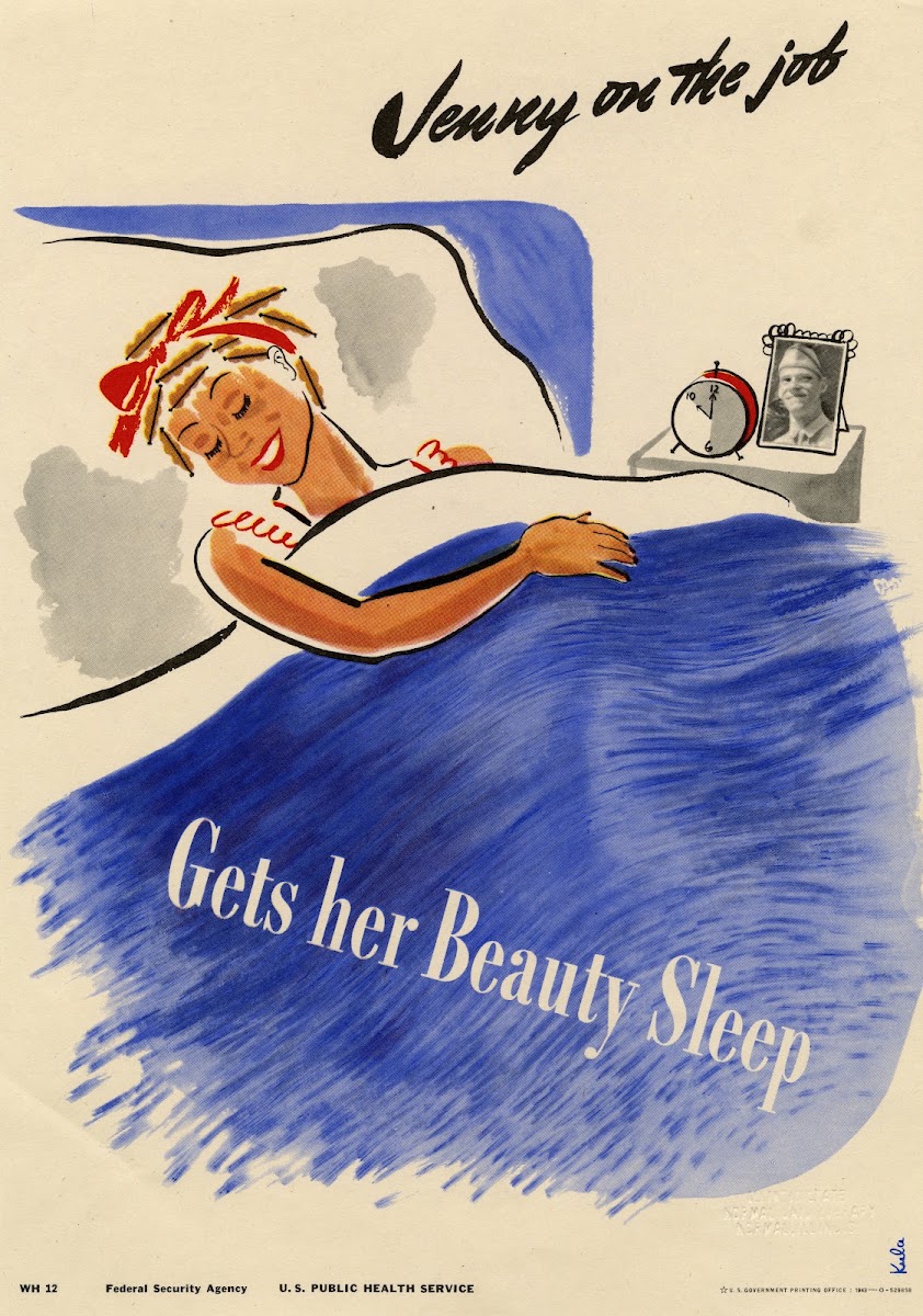 Jenny On The Job Gets Her Beauty Sleep 1943