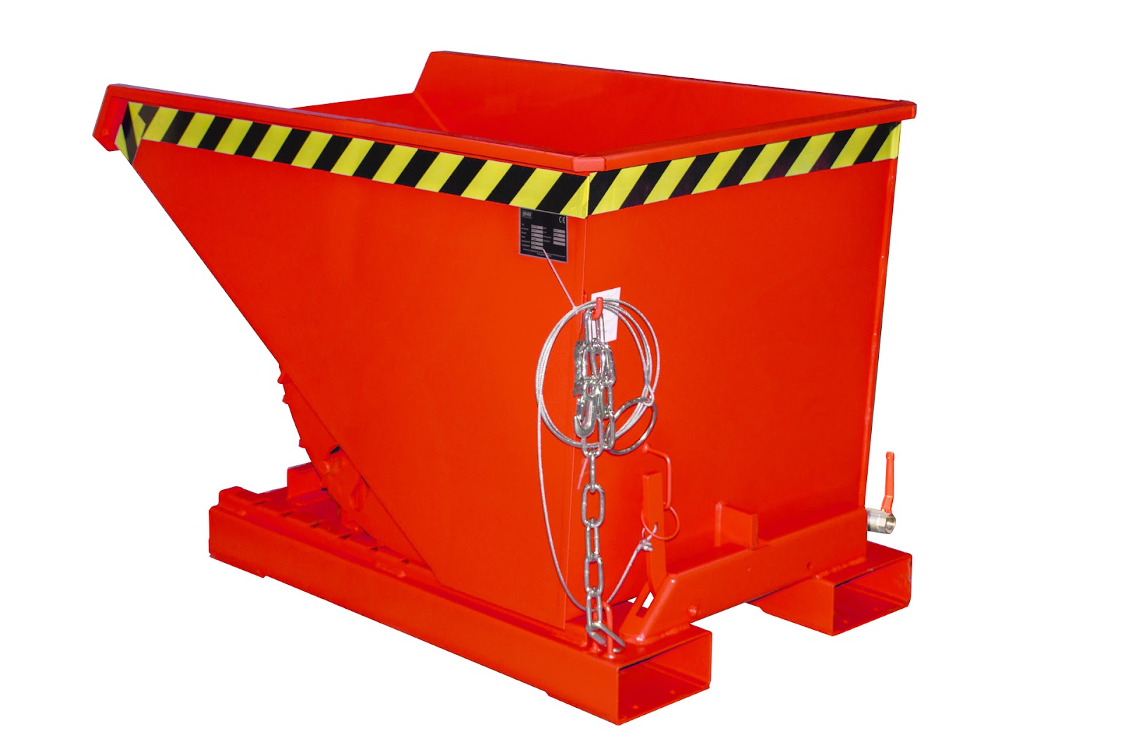 Spaander-kiepcontainer EXPO-E 300, gelakt, Vuurrood