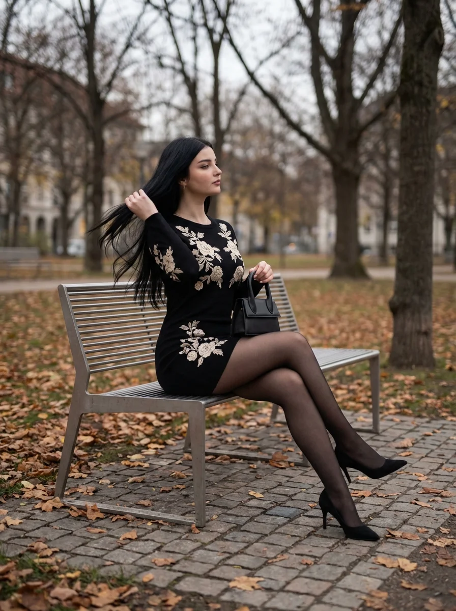 Elegancia otoñal en el parque