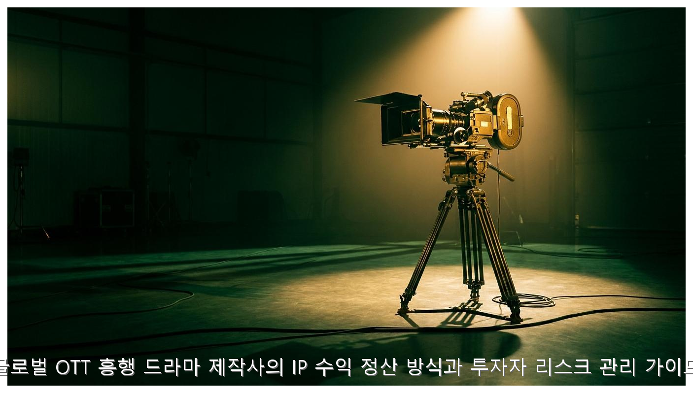 글로벌 OTT 흥행 드라마 제작사의 IP 수익 정산 방식과 투자자 리스크 관리 가이드 핵심 안내 및 분석 인포그래픽 (5)