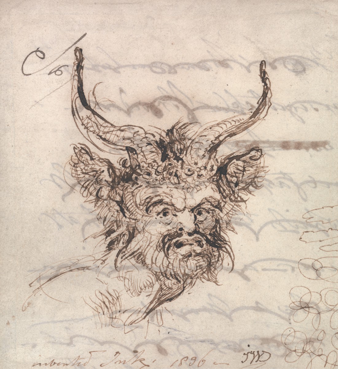 A Satyrs Head 1836
