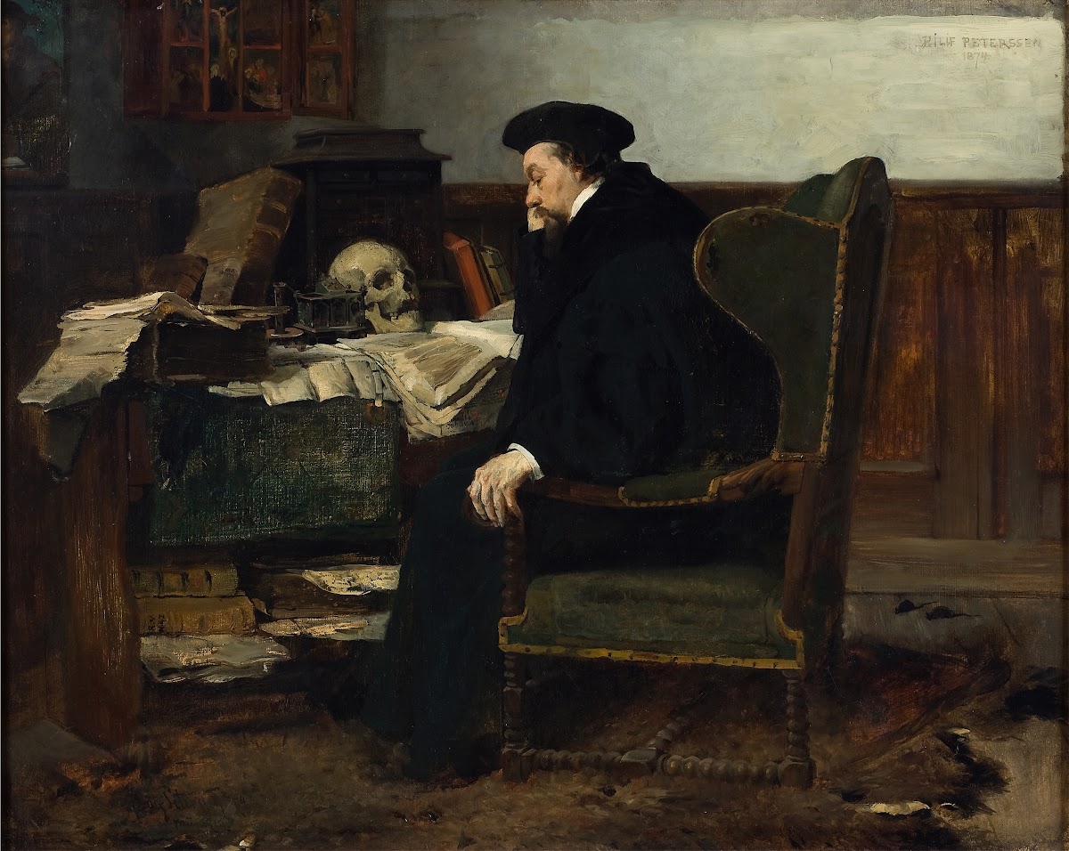 Absorbed in his Studies 1874