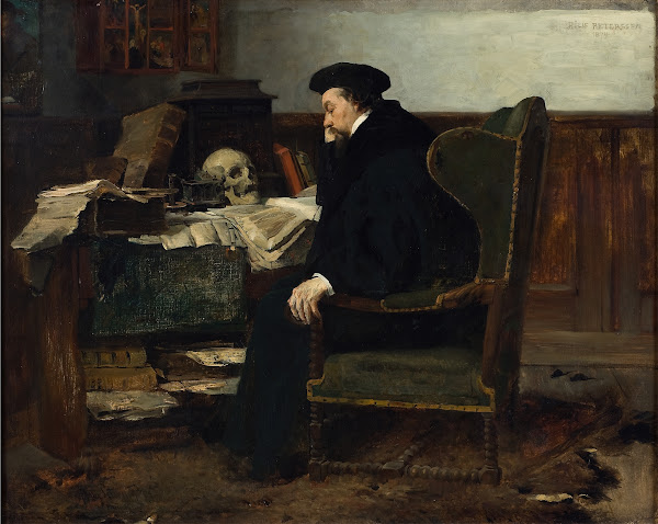 Absorbed in his Studies 1874
