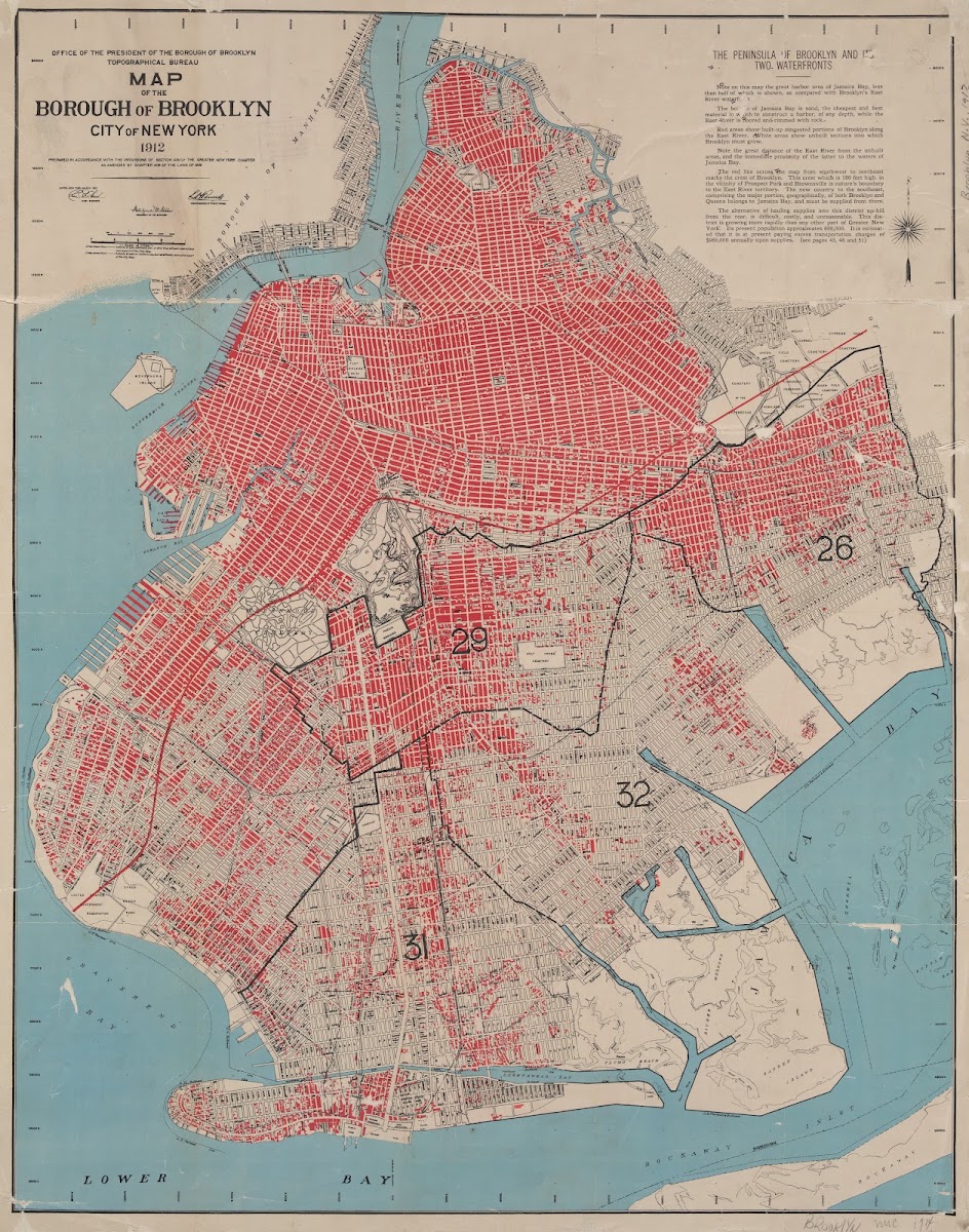 Map of the borough of Brooklyn City of New York 1912 1912