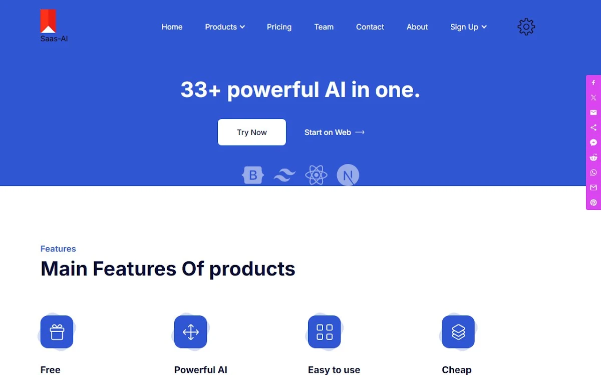 Captura de Saas-AI