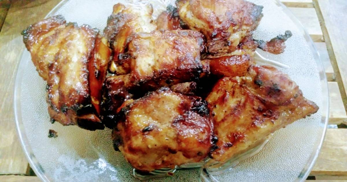 Sườn nướng mật ong bằng nồi chiên không dầu