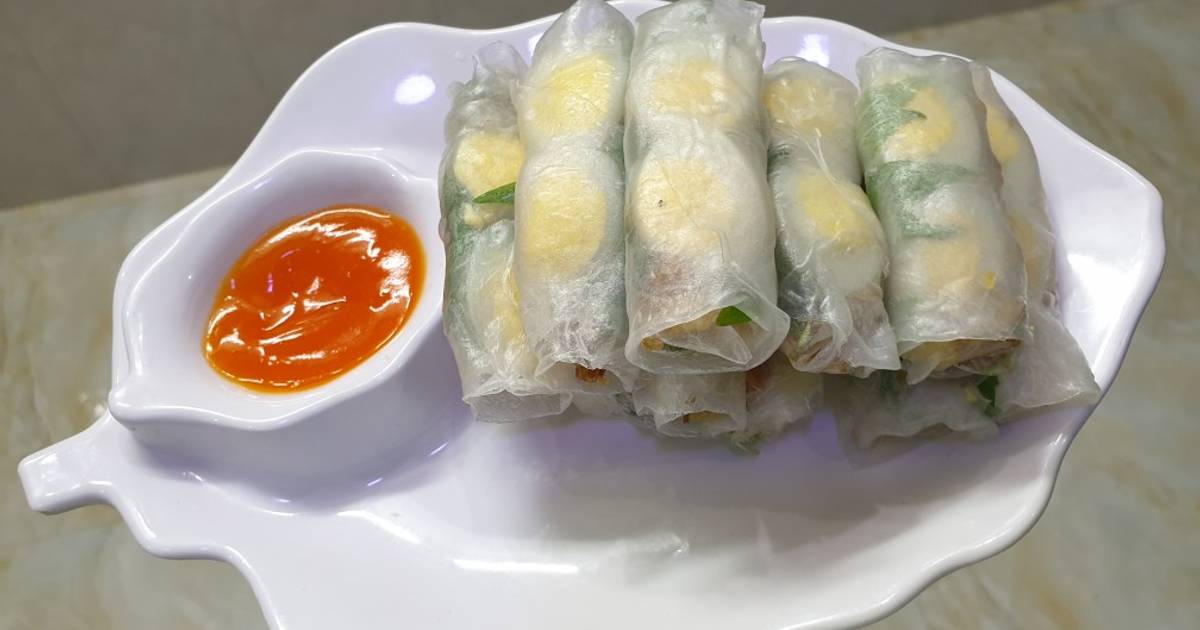 Bánh tráng cuốn mini cho bé hoặc Bà ăn vặt