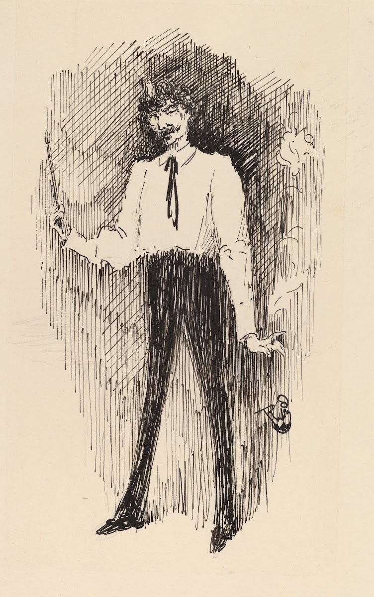 Portrait of Whistler with a Paintbrush