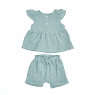 Set for girls Twins (shorts, T-shirt) muslin 74s Print