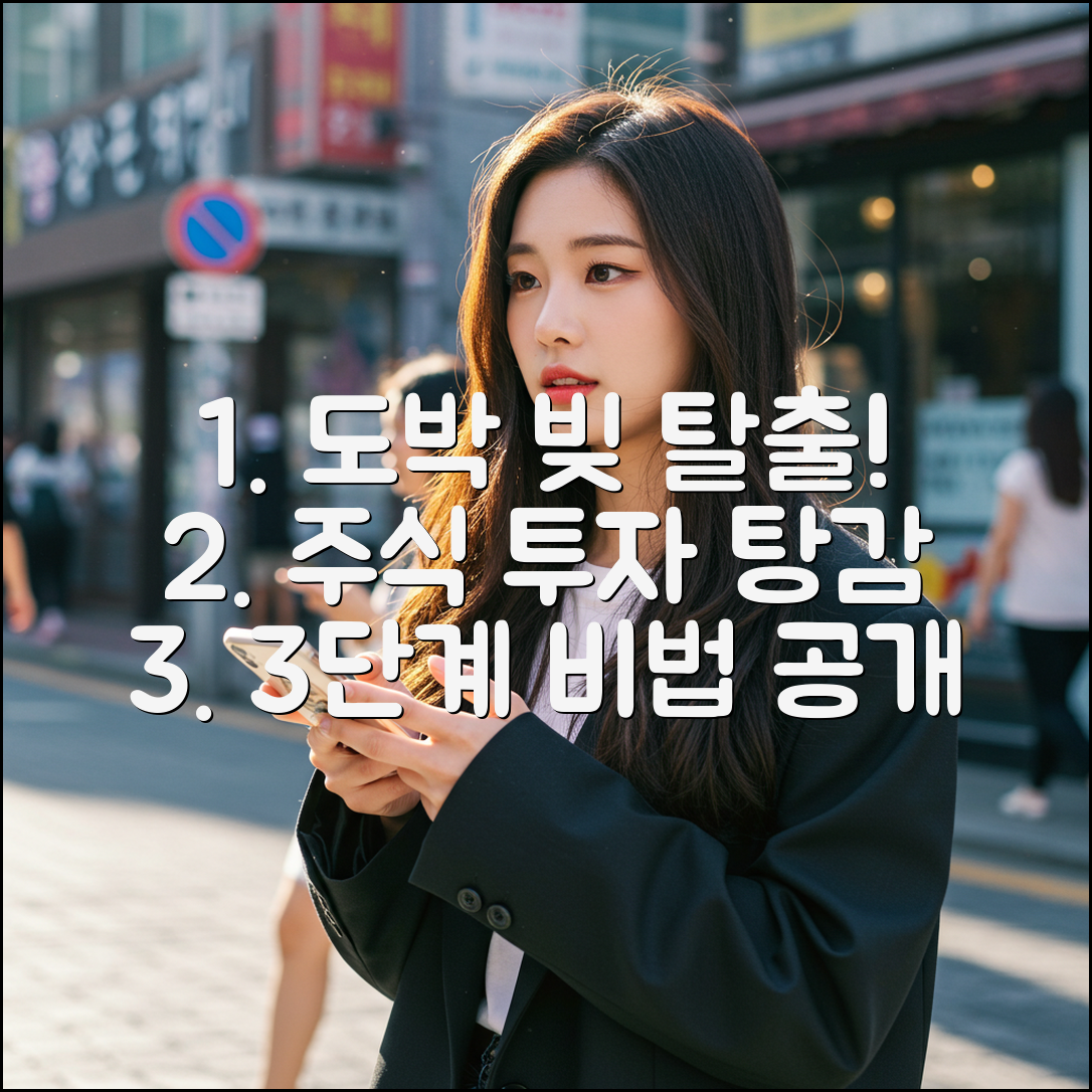 도박 빚 탈출! 주식 투자 & 채무 탕감 3단계