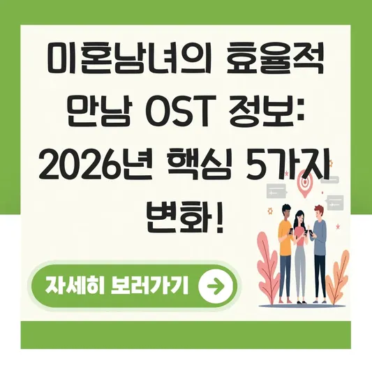 미혼남녀의 효율적 만남 OST 정보