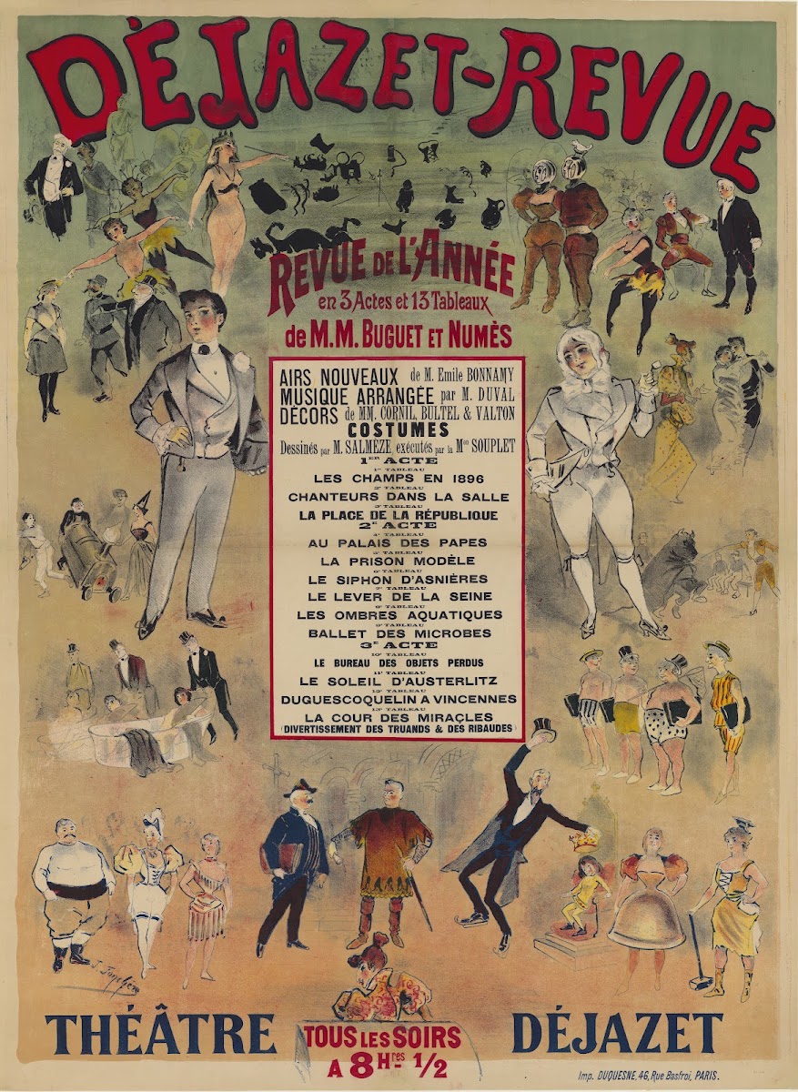 Dejazet Revue revue de lannée Théatre Déjazet 1880 1890