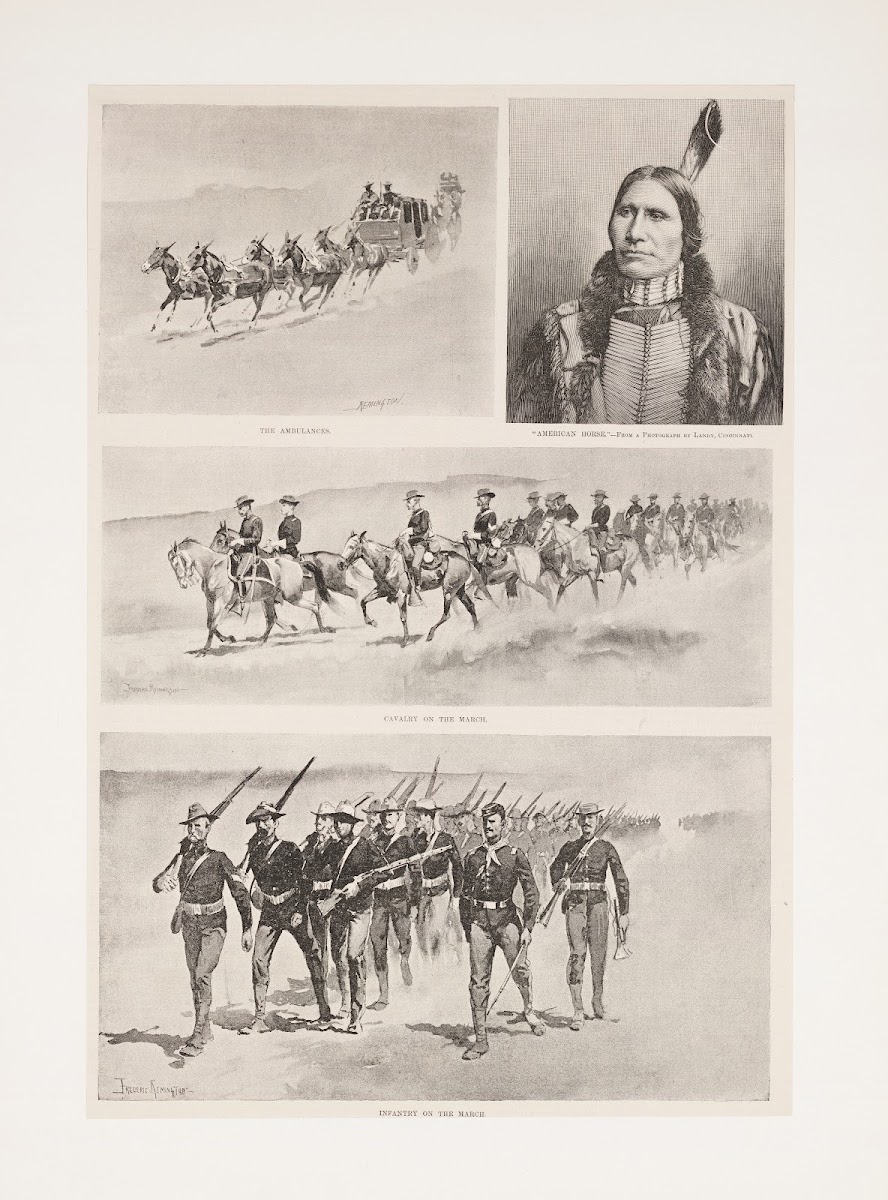 Concentrating troops on the northern Indian agencies 1890