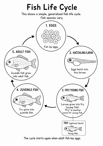 Fish Life Cycle Worksheet
