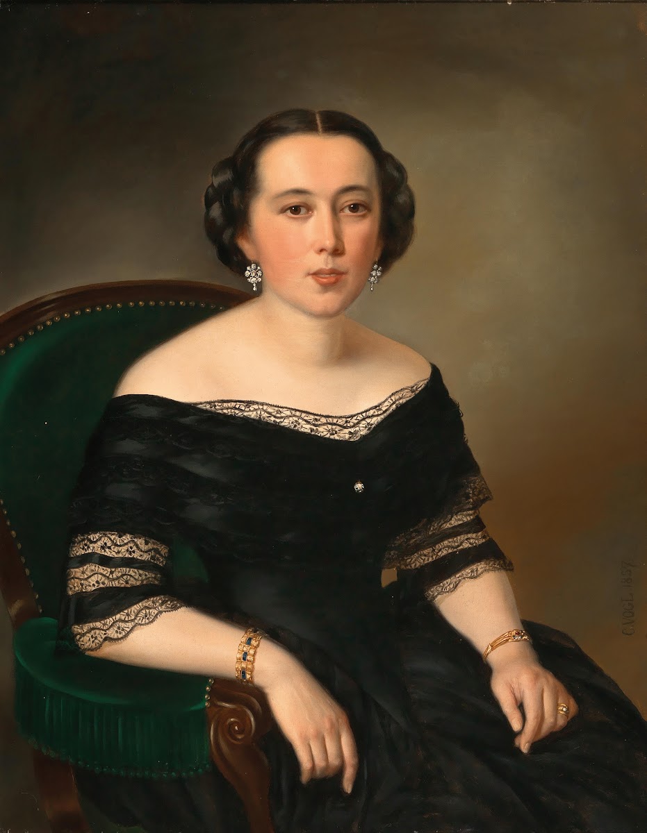 Portrait of Amalia Schmidt 1857