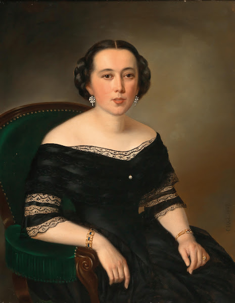 Portrait of Amalia Schmidt 1857