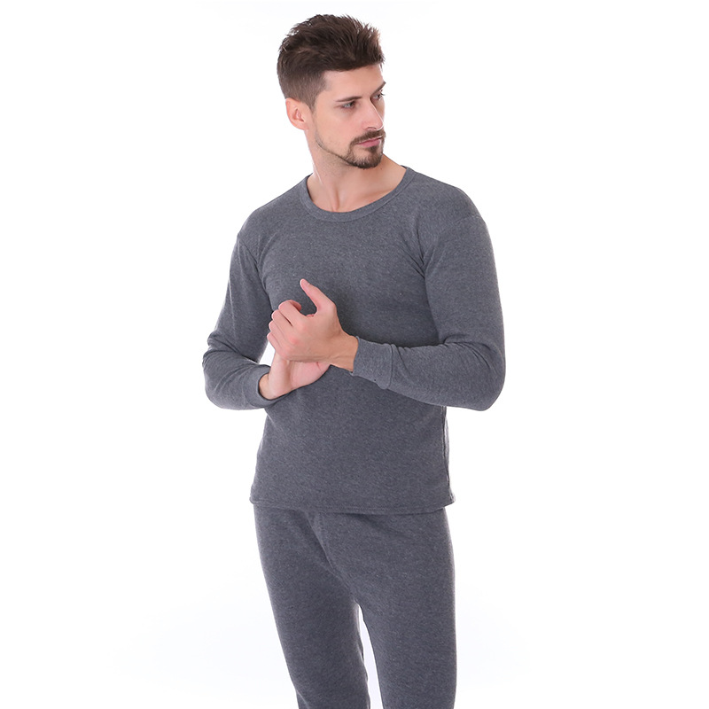 Men's Thermal Underwear Set, Lined, Round Neck