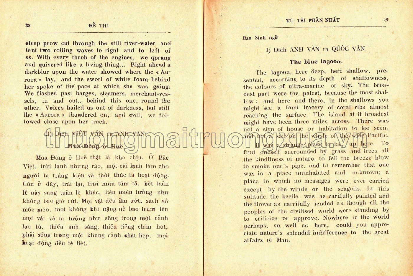 Đề thi tú tài phần thứ nhất (1953) - Trang 20