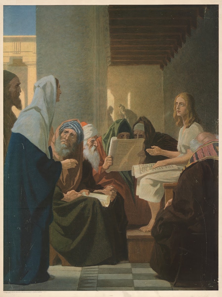 Jesus at age 12 in the temple 1935