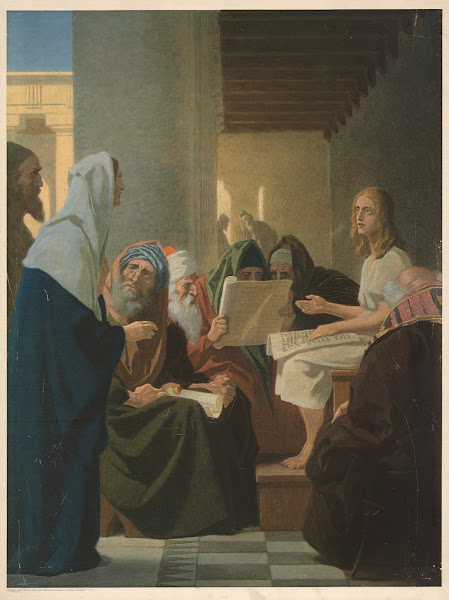 Jesus at age 12 in the temple 1935