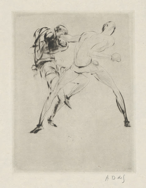 Tableau de la boxe illustré de 29 gravures à leau forte pl 1 1923
