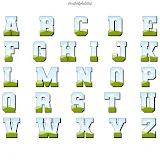 Canva Frames Varsity Alphabets with Block Shadow photo 2 template 248