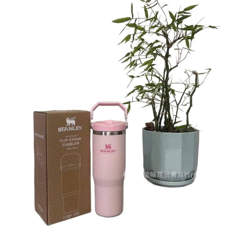 Isolierbecher 870 ml mit Strohhalm und Deckel