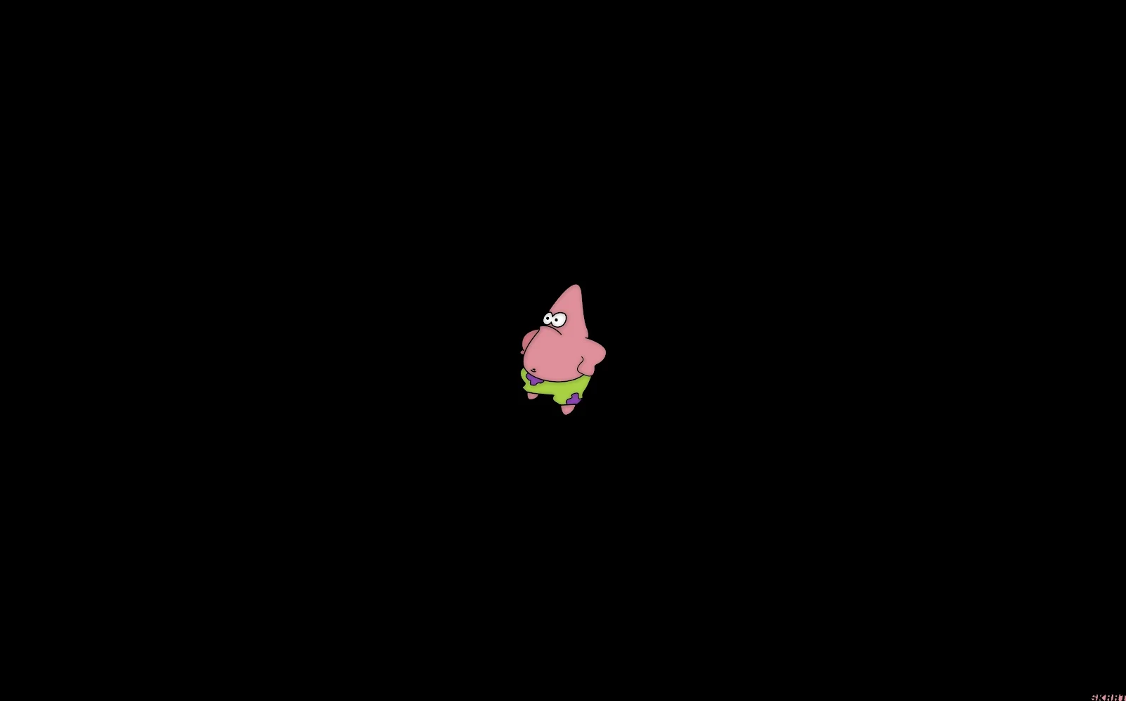 Patrick Star Minimalist Wallpaper - Minimalist Illustration 8K Wallpaper (9463x5894)