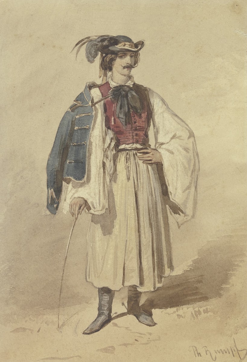 Serb in national costume