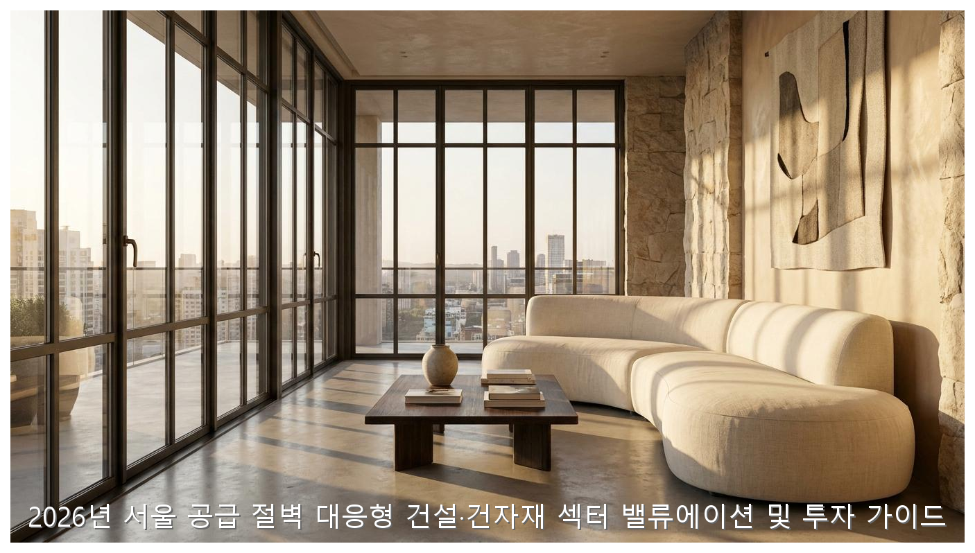 2026년 서울 공급 절벽 대응형 건설·건자재 섹터 밸류에이션 및 투자 가이드 핵심 안내 및 분석 인포그래픽 (5)