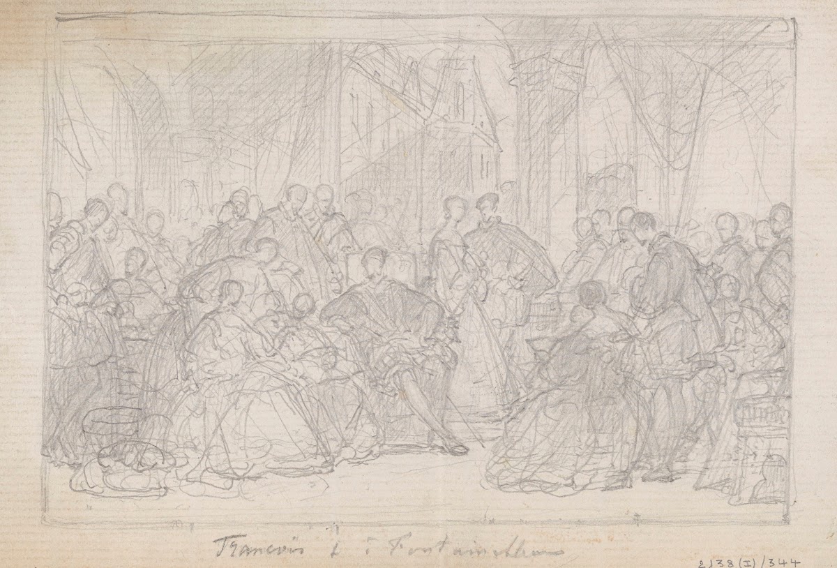 The Court of Francis I of France in Fontainebleau
