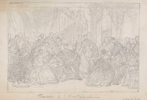 The Court of Francis I of France in Fontainebleau
