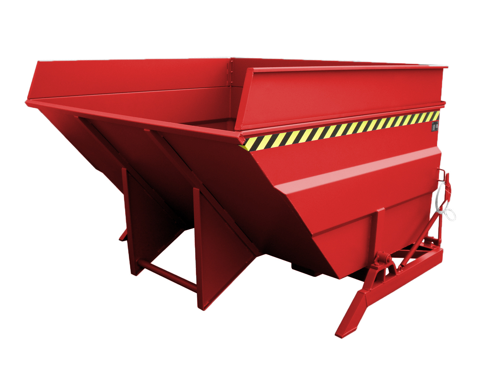 Kiepcontainer BKC 400, gelakt, Vuurrood