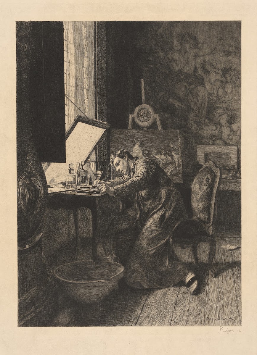 Le graveur Portrait of Meissonier Fils 1867